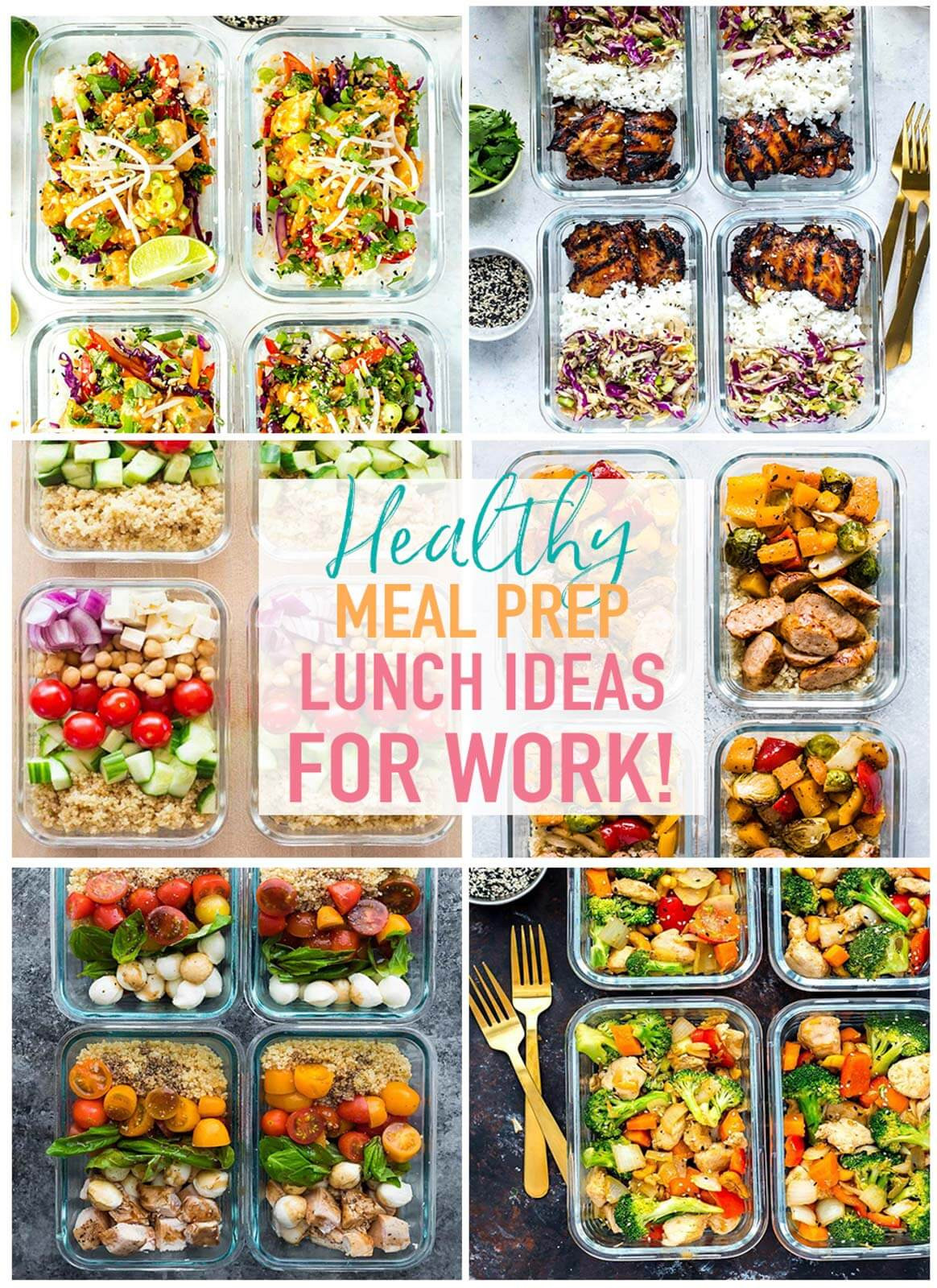 Healthy Food Ideas For Dinner
 20 Easy Healthy Meal Prep Lunch Ideas for Work The Girl