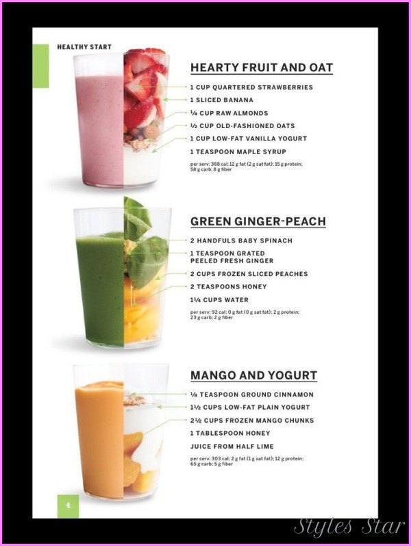 Healthy Food Smoothies
 Healthy Smoothie Recipes To Lose Weight