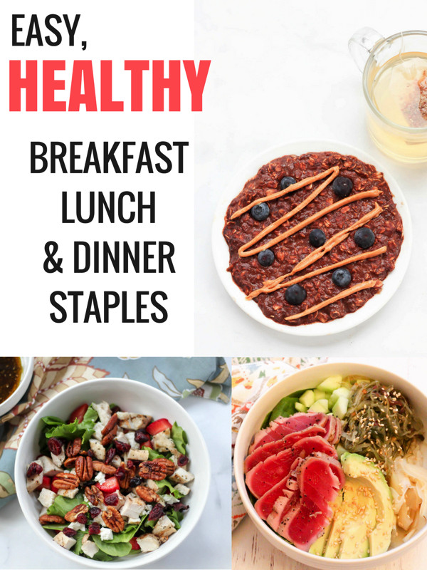 Healthy Foods For Breakfast Lunch And Dinner
 Top 5 easy healthy meals for breakfast lunch and dinner