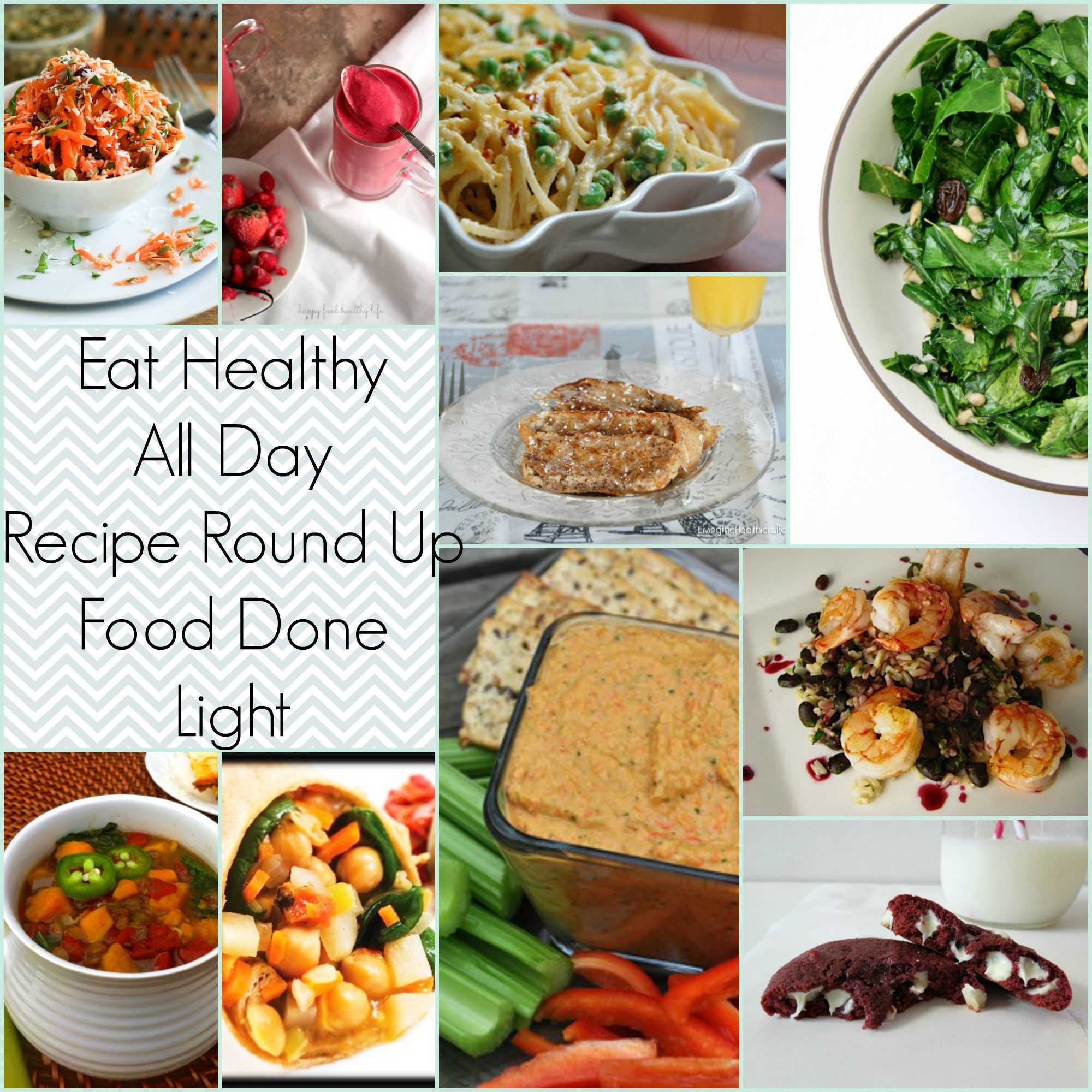 Healthy Foods For Breakfast Lunch And Dinner
 Eat Healthy All Day Recipe Round Up
