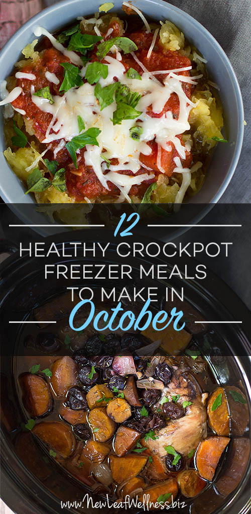 Healthy Freezer Dinners
 12 Healthy Crockpot Freezer Meals to Make in October – New