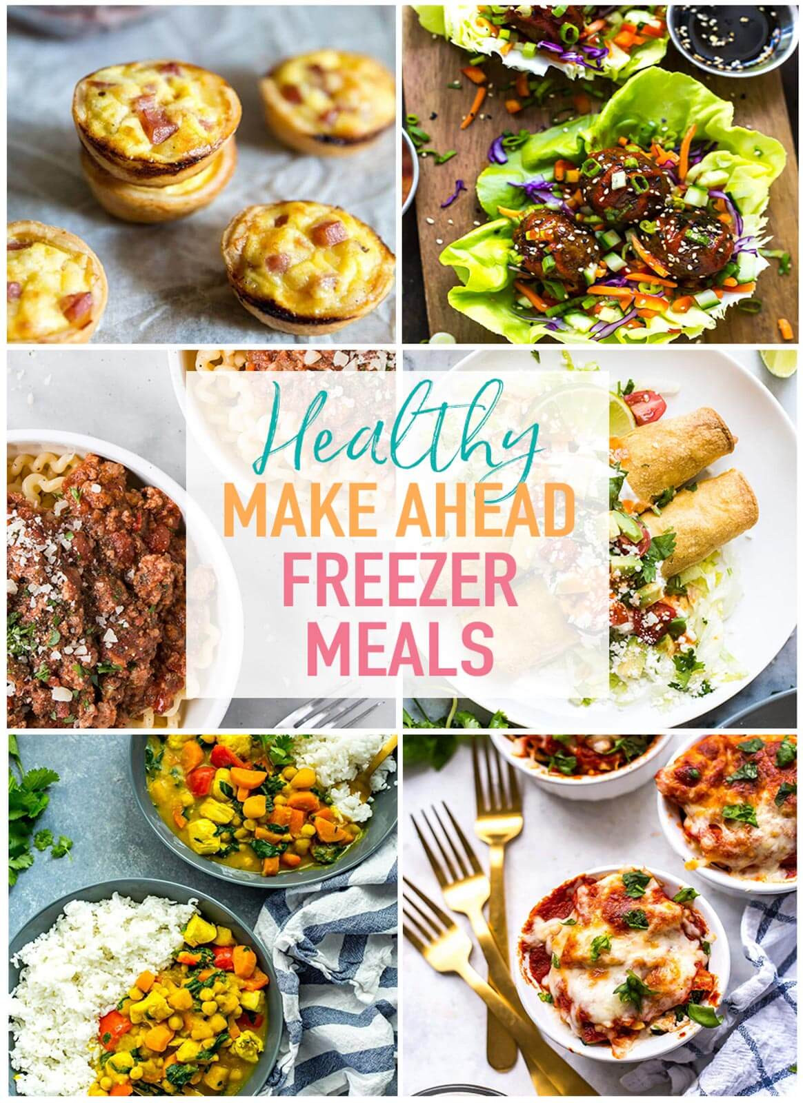 Healthy Freezer Dinners
 21 Healthy Make Ahead Freezer Meals for Busy Weeknights