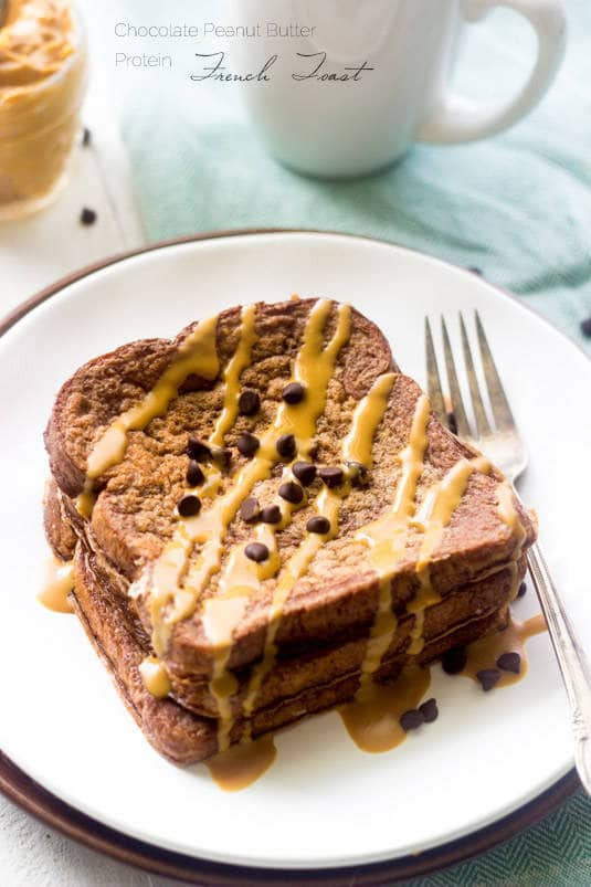 Healthy French Recipes
 Healthy French Toast with Chocolate and Peanut Butter