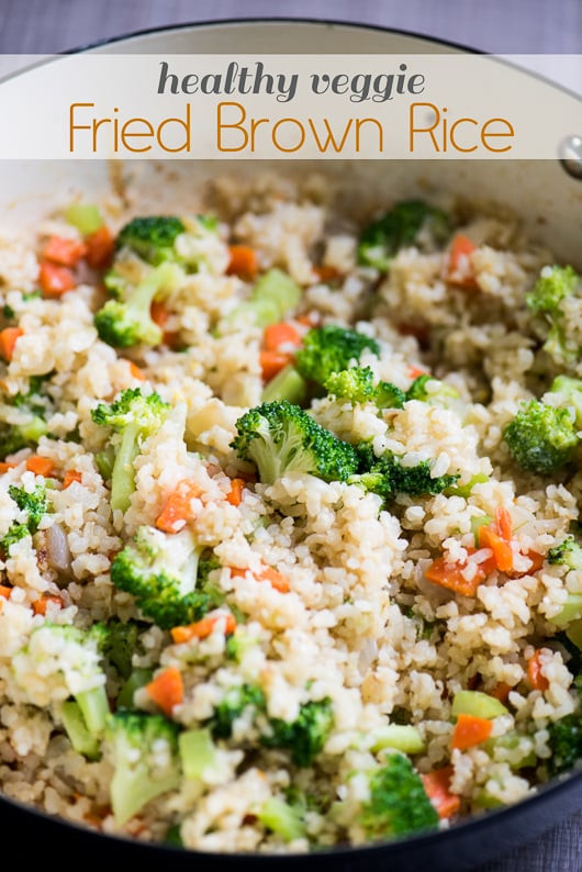 Healthy Fried Brown Rice Best 20 Healthy Brown Fried Rice Recipe with Broccoli Ve Ables