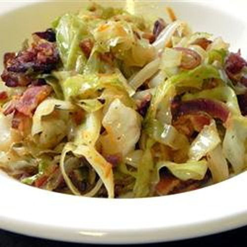 Healthy Fried Cabbage
 Fried Cabbage with Bacon ion and Garlic Recipe at