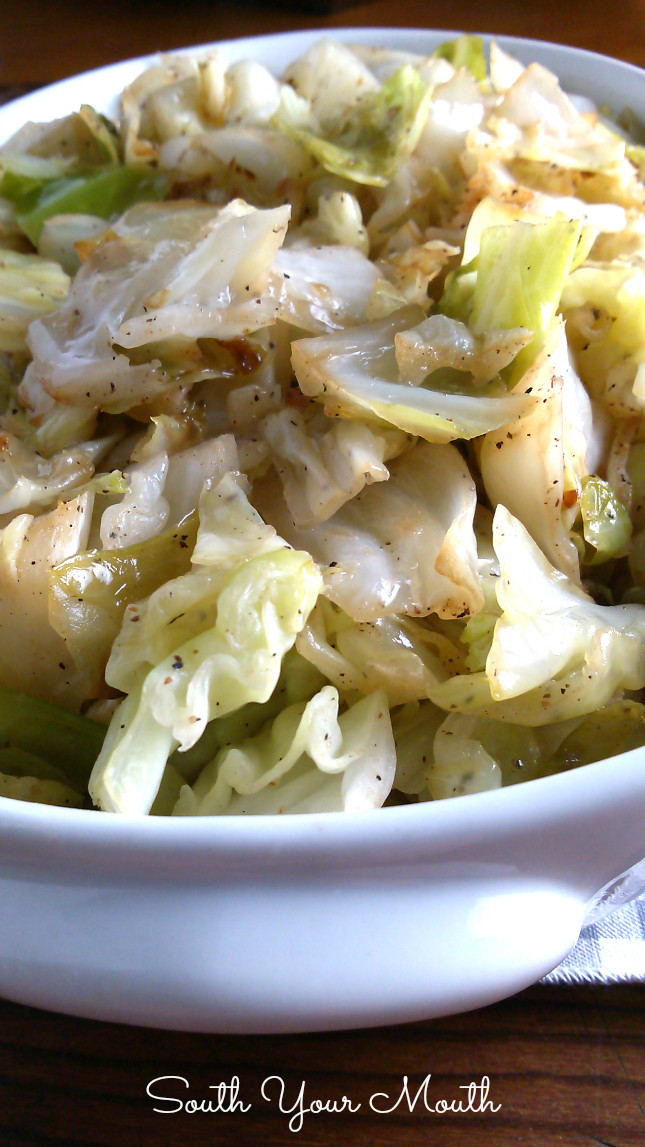 Healthy Fried Cabbage
 South Your Mouth Fried Cabbage