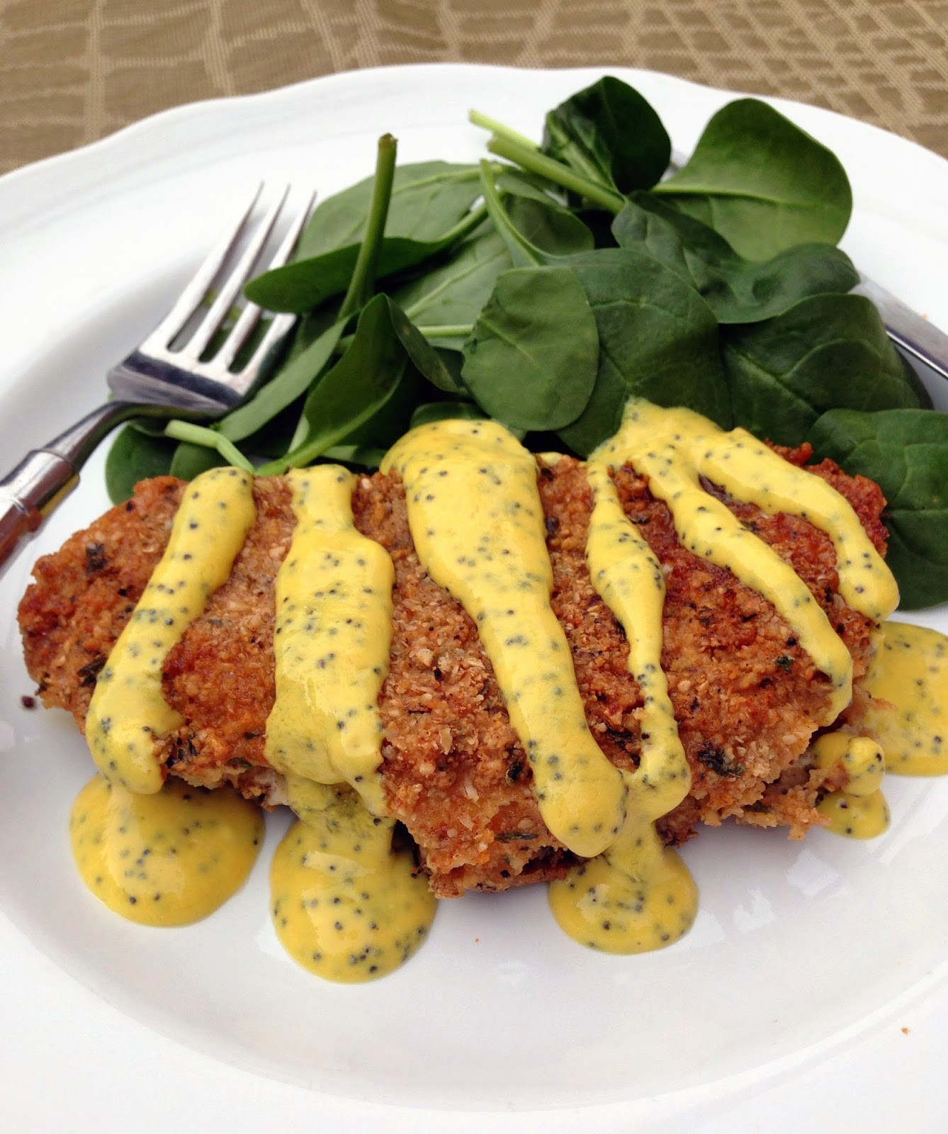 Healthy Fried Chicken
 taylor made healthy pan "fried" chicken with poppyseed