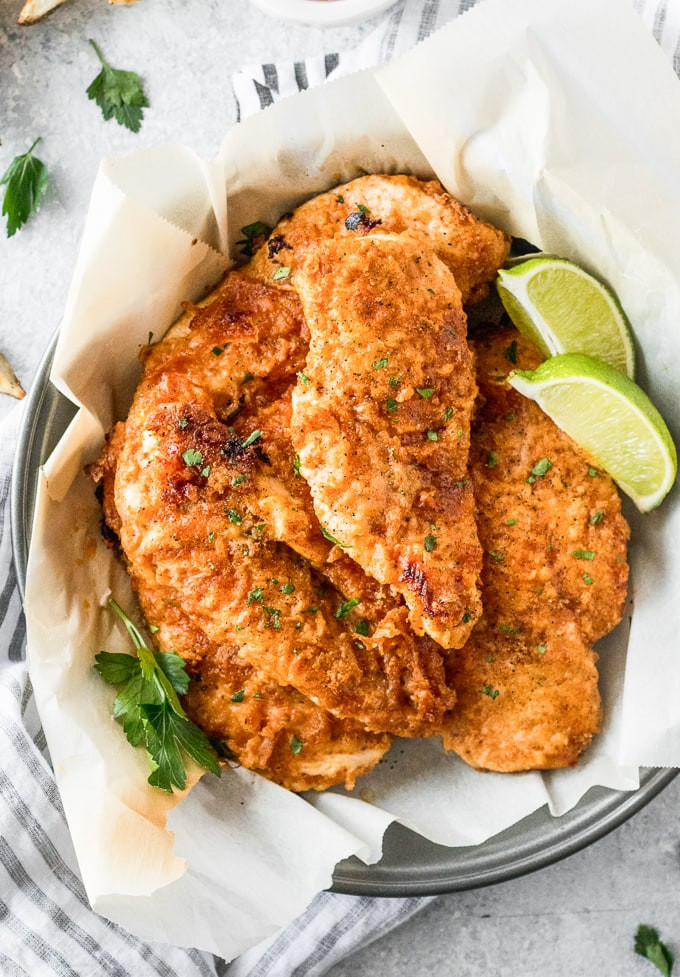 Healthy Fried Chicken Recipe
 Oven Fried Chicken Breast Recipe BAKED Fried Chicken