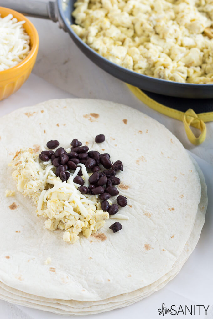 Healthy Frozen Breakfast Burritos
 Homemade Frozen Breakfast Burritos Slim Sanity