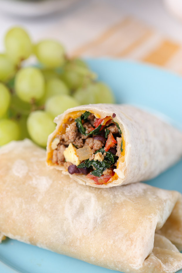 Healthy Frozen Burritos
 Protein Packed Breakfast Burritos