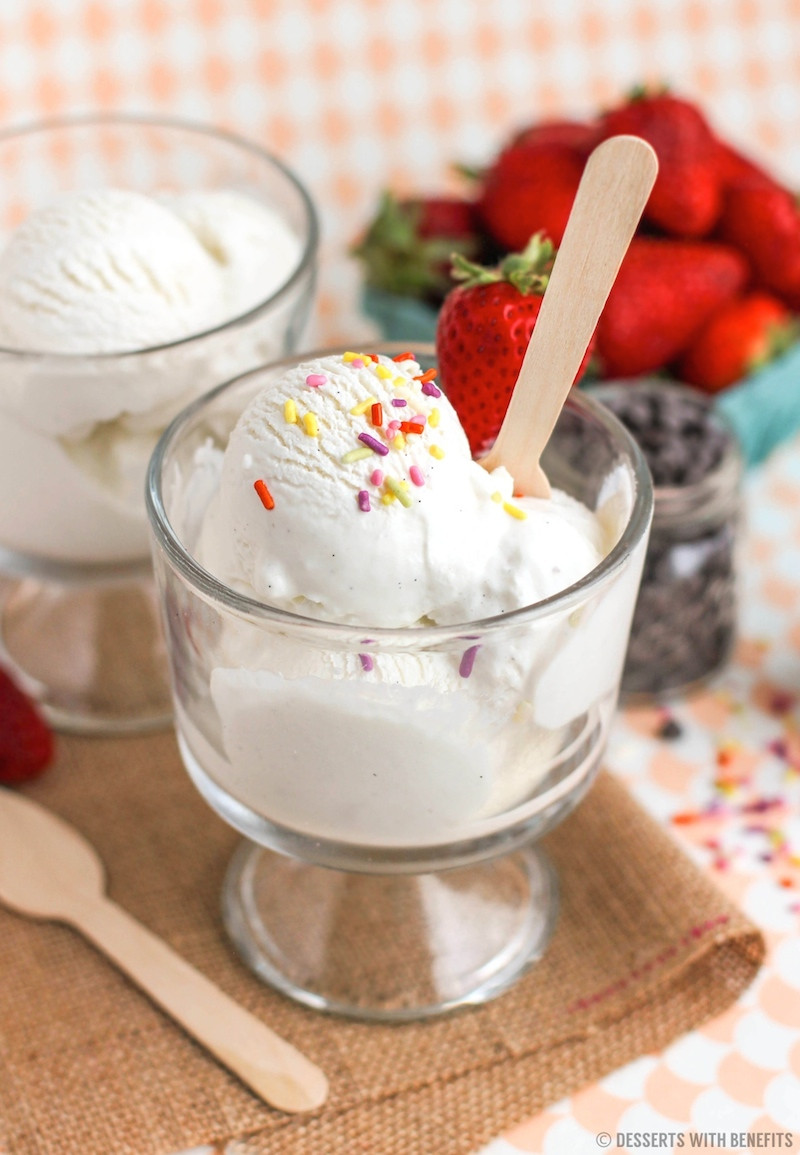 Healthy Frozen Desserts
 Healthy Vanilla Bean Greek Frozen Yogurt Recipe