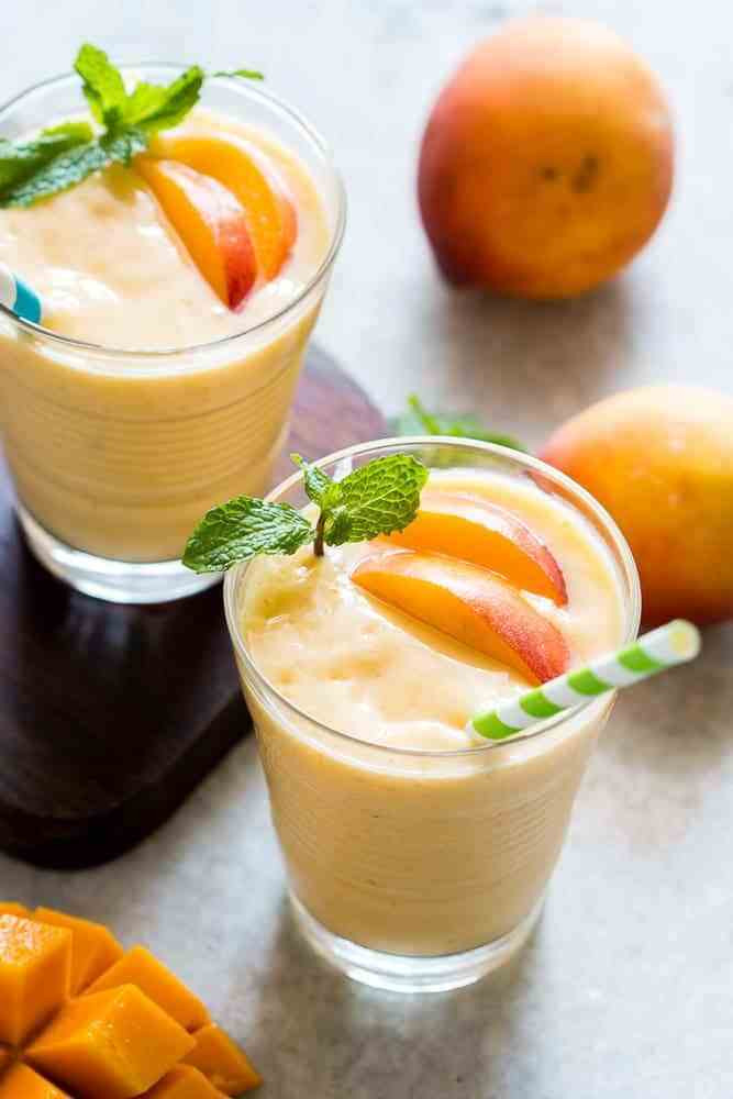 Healthy Frozen Smoothies
 Healthy Vegan Frozen Peach Mango Smoothie My Food Story