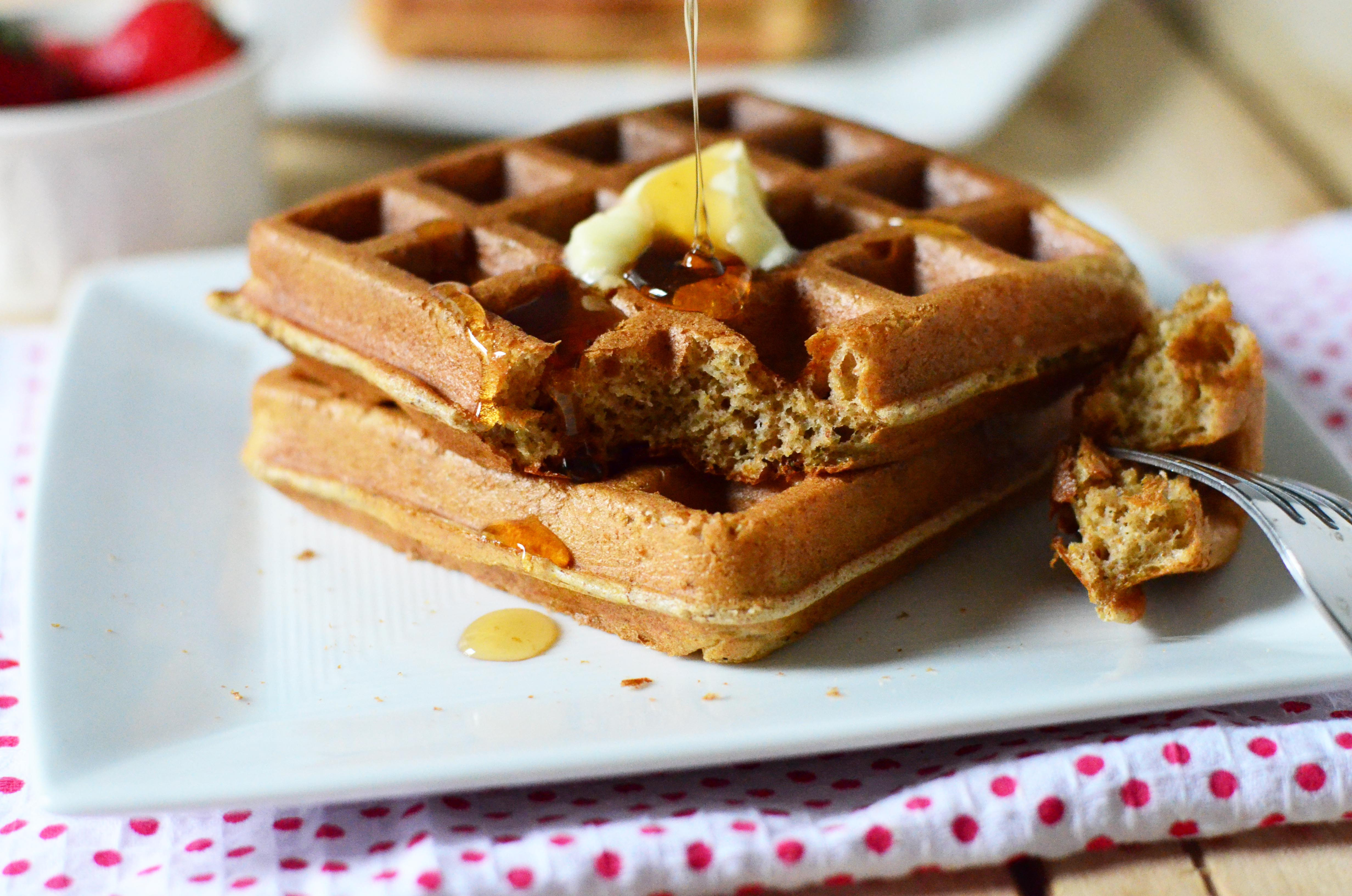 Healthy Frozen Waffles
 Overnight Blender Waffles