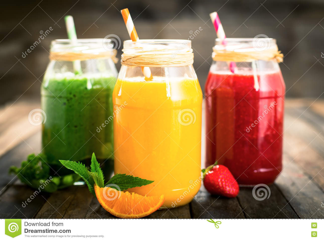Healthy Fruit And Vegetable Smoothies
 Healthy Fruit And Ve able Smoothies Stock Image