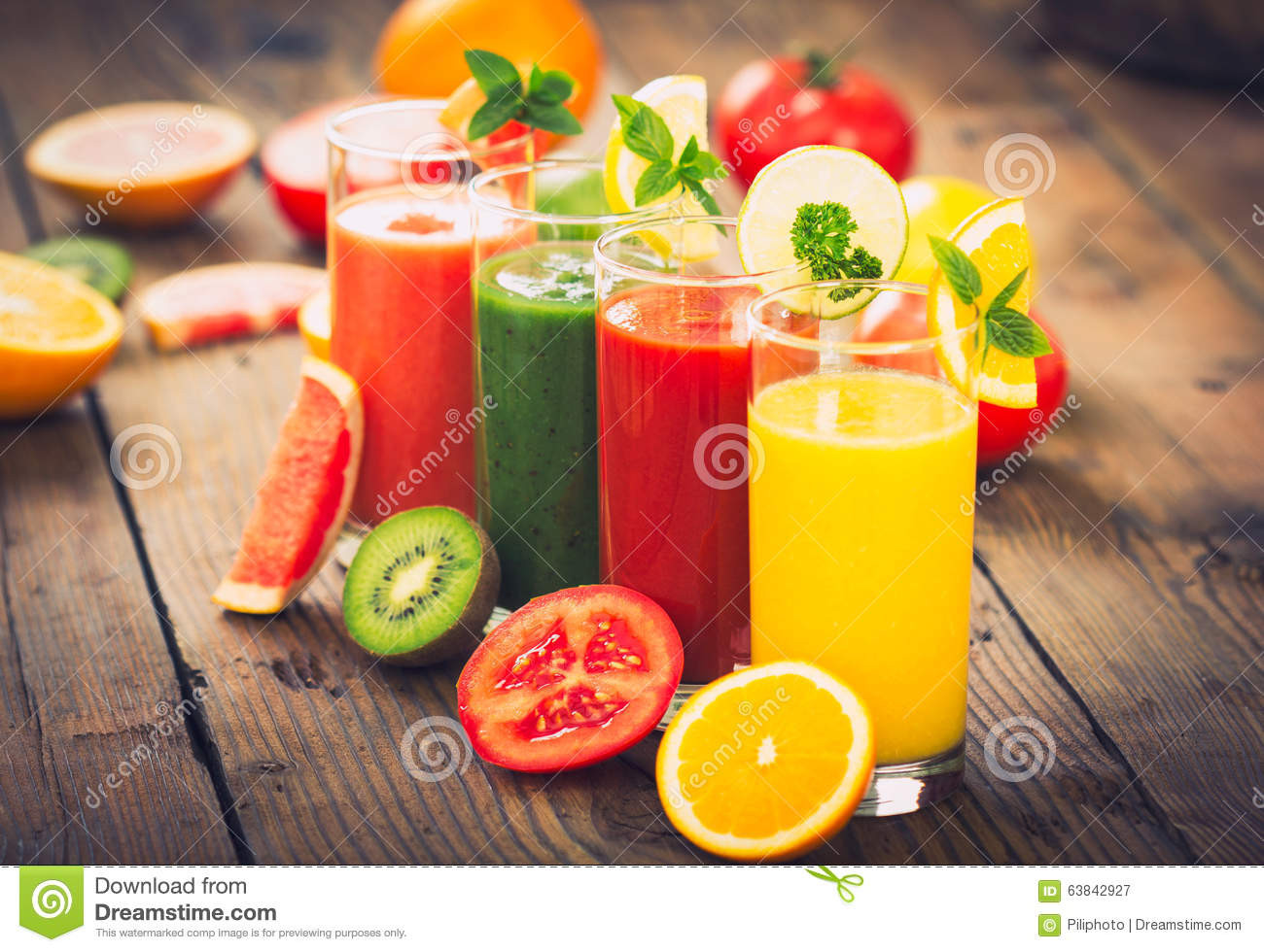 Healthy Fruit And Veggie Smoothies
 Healthy Fruit And Ve able Smoothies Stock Image