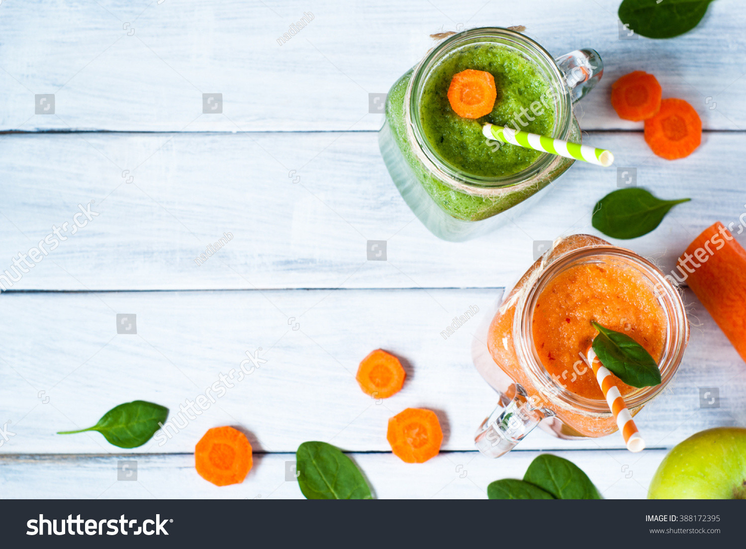 Healthy Fruit And Veggie Smoothies
 Orange Green Fruit Ve able Smoothie Healthy Stock