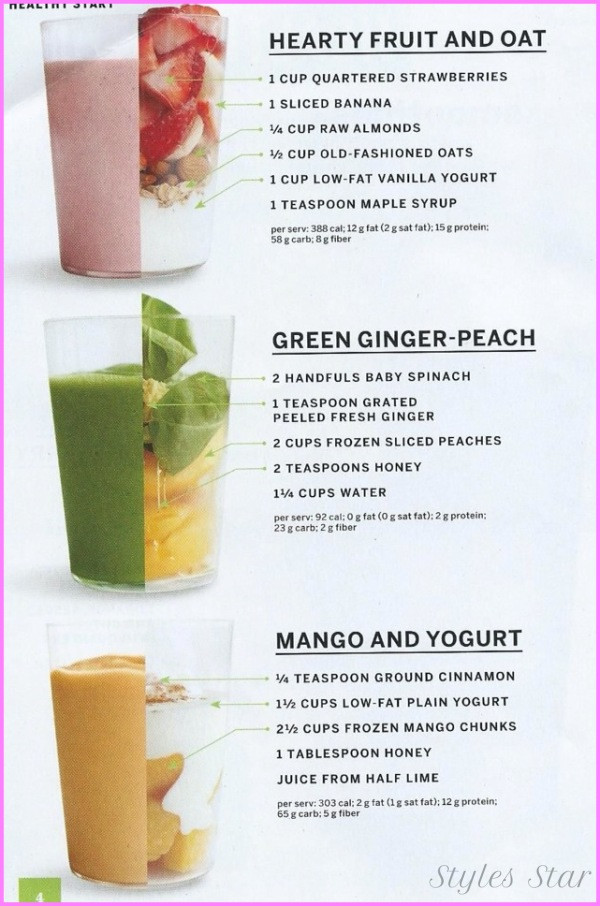 Healthy Fruit Smoothies For Weight Loss
 Healthy Fruit Smoothie Recipes To Lose Weight StylesStar