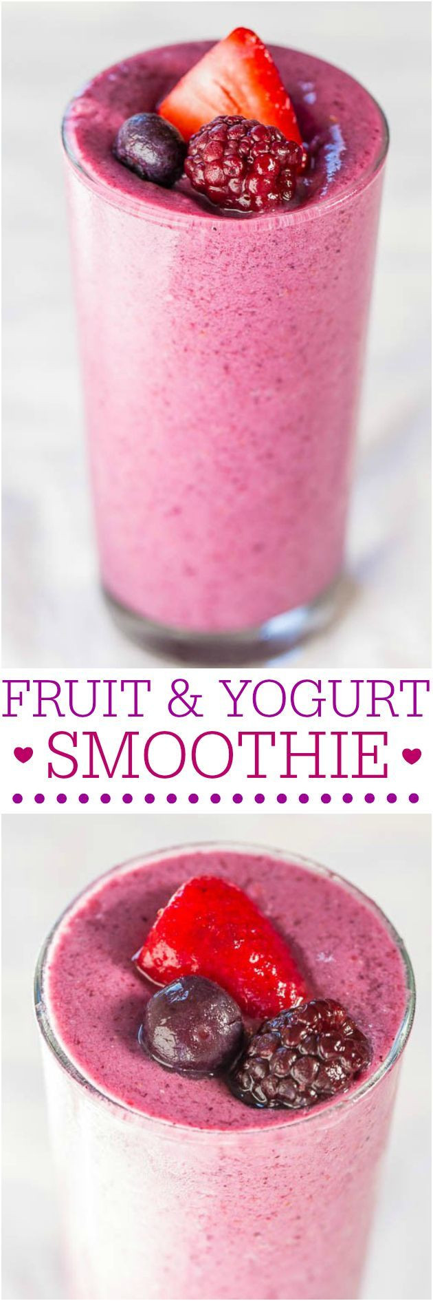 Healthy Fruit Smoothies With Yogurt
 25 Best Ideas about Fruit Yogurt on Pinterest