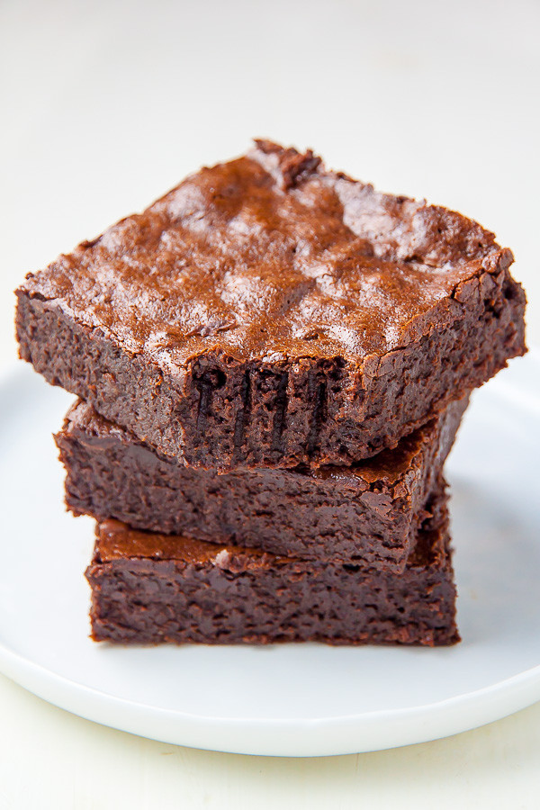 Healthy Fudge Brownies
 Healthier Flourless Fudge Brownies Baker by Nature