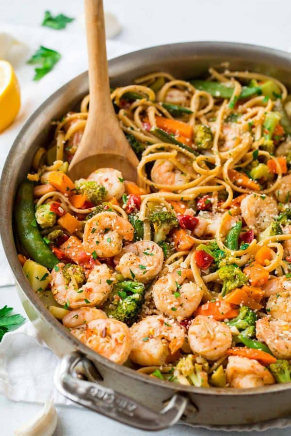 Healthy Garlic Shrimp Pasta
 Garlic Shrimp Pasta