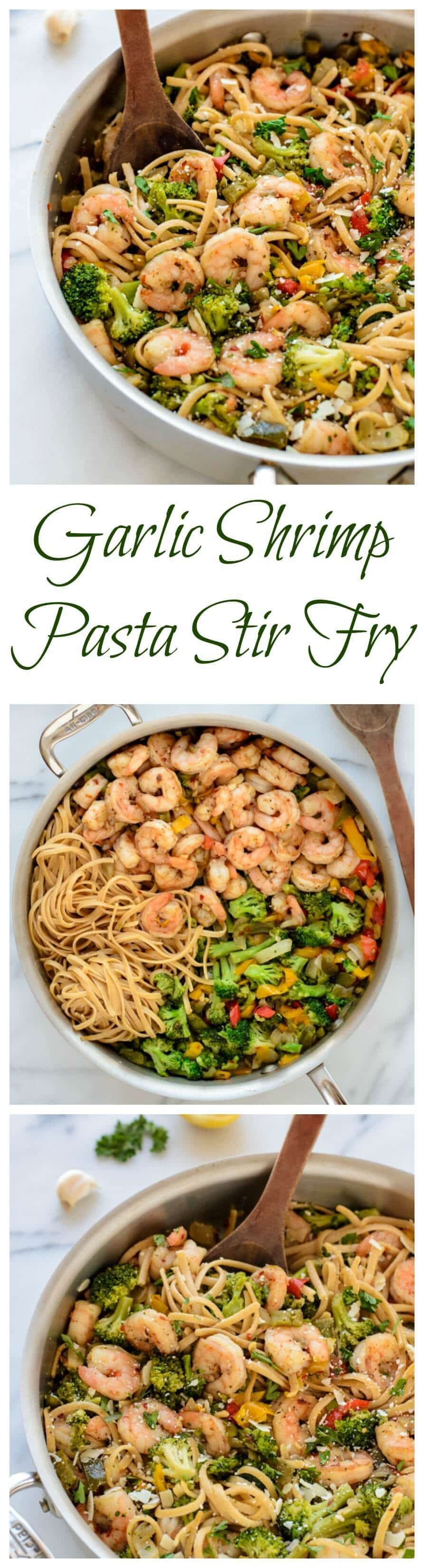 Healthy Garlic Shrimp Pasta
 Healthy Garlic Shrimp Pasta