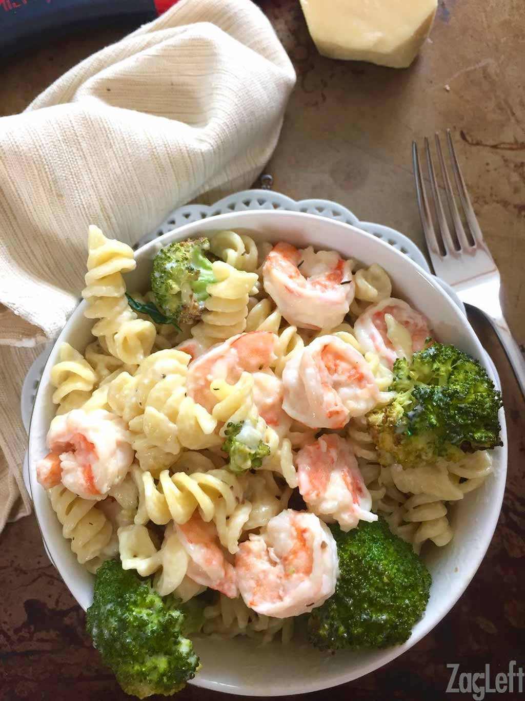 Healthy Garlic Shrimp Pasta
 Roasted Broccoli and Garlic Shrimp Pasta ZagLeft