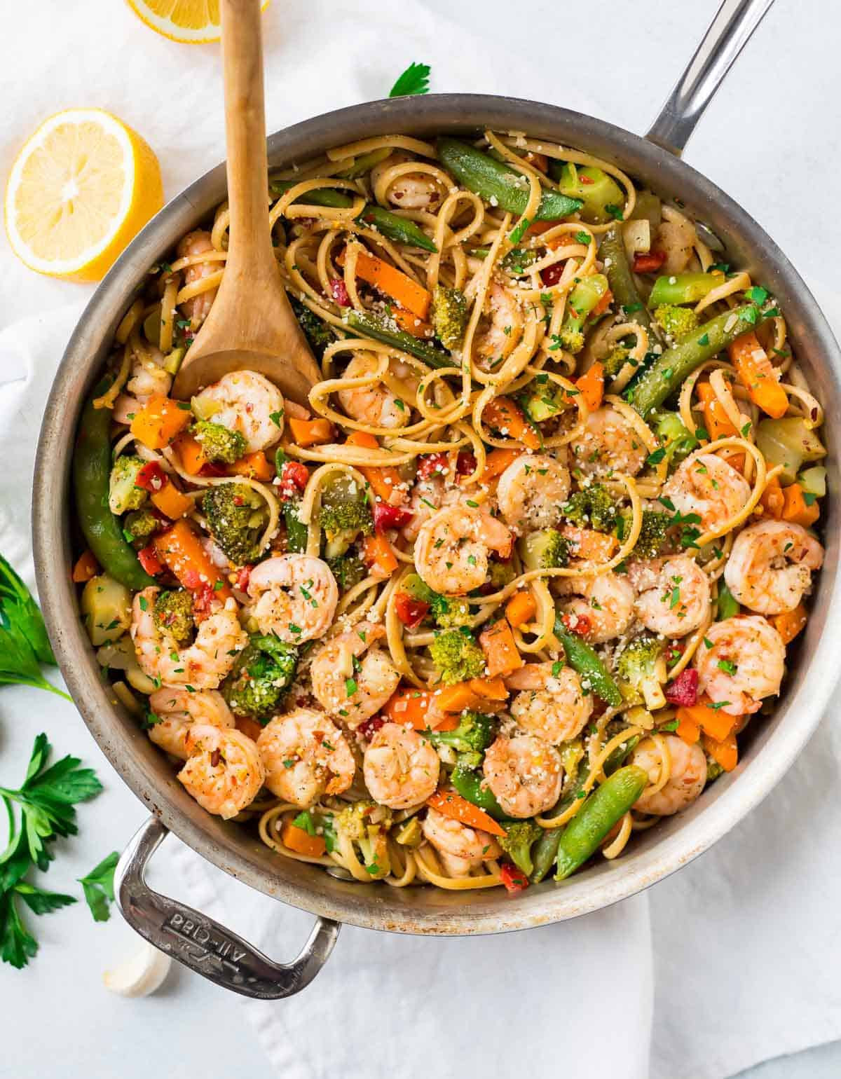 Healthy Garlic Shrimp Pasta
 Garlic Shrimp Pasta