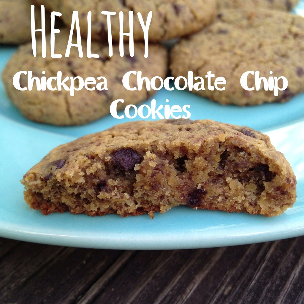 Healthy Gluten Free Chocolate Chip Cookies
 Healthy Chickpea Chocolate Chip Cookies