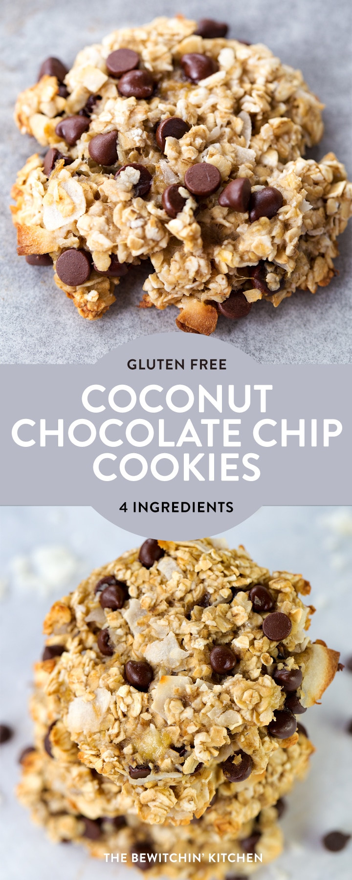 Healthy Gluten Free Cookie Recipes
 4 Ingre nt Gluten Free Coconut Chocolate Chip Cookies