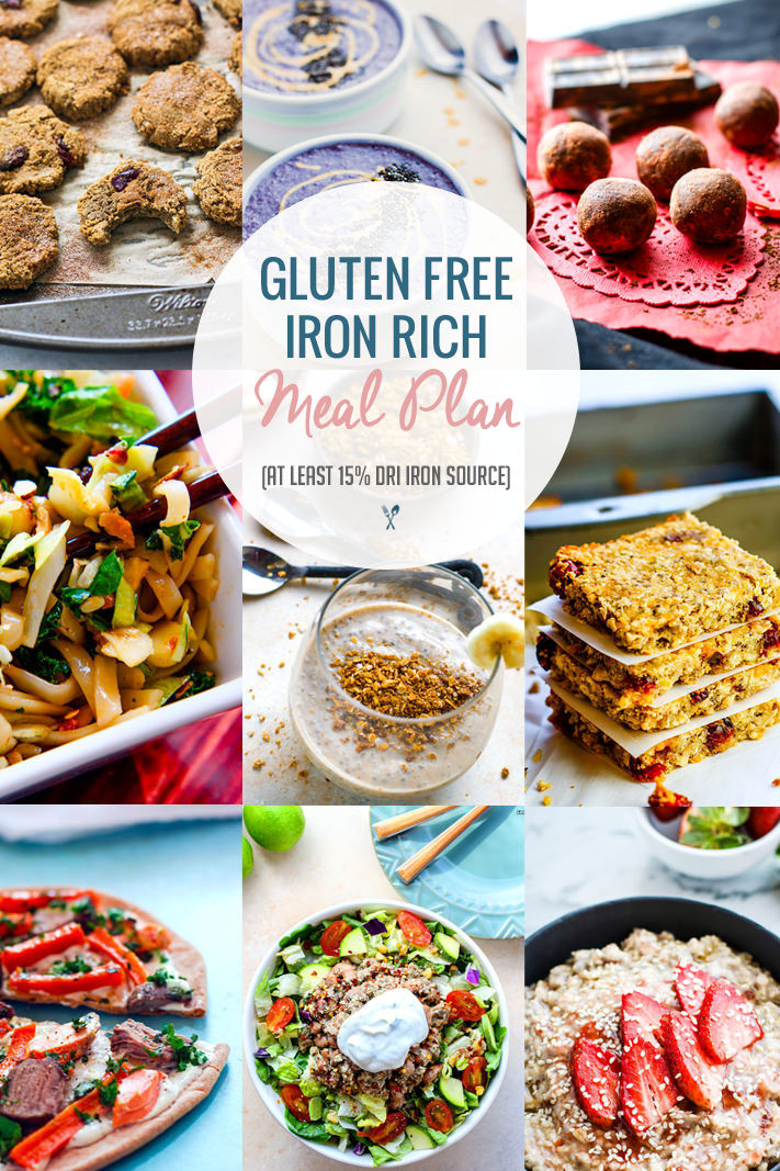 Healthy Gluten Free Lunches
 Iron Rich Healthy Gluten Free Meal Plan Ideas DRI or