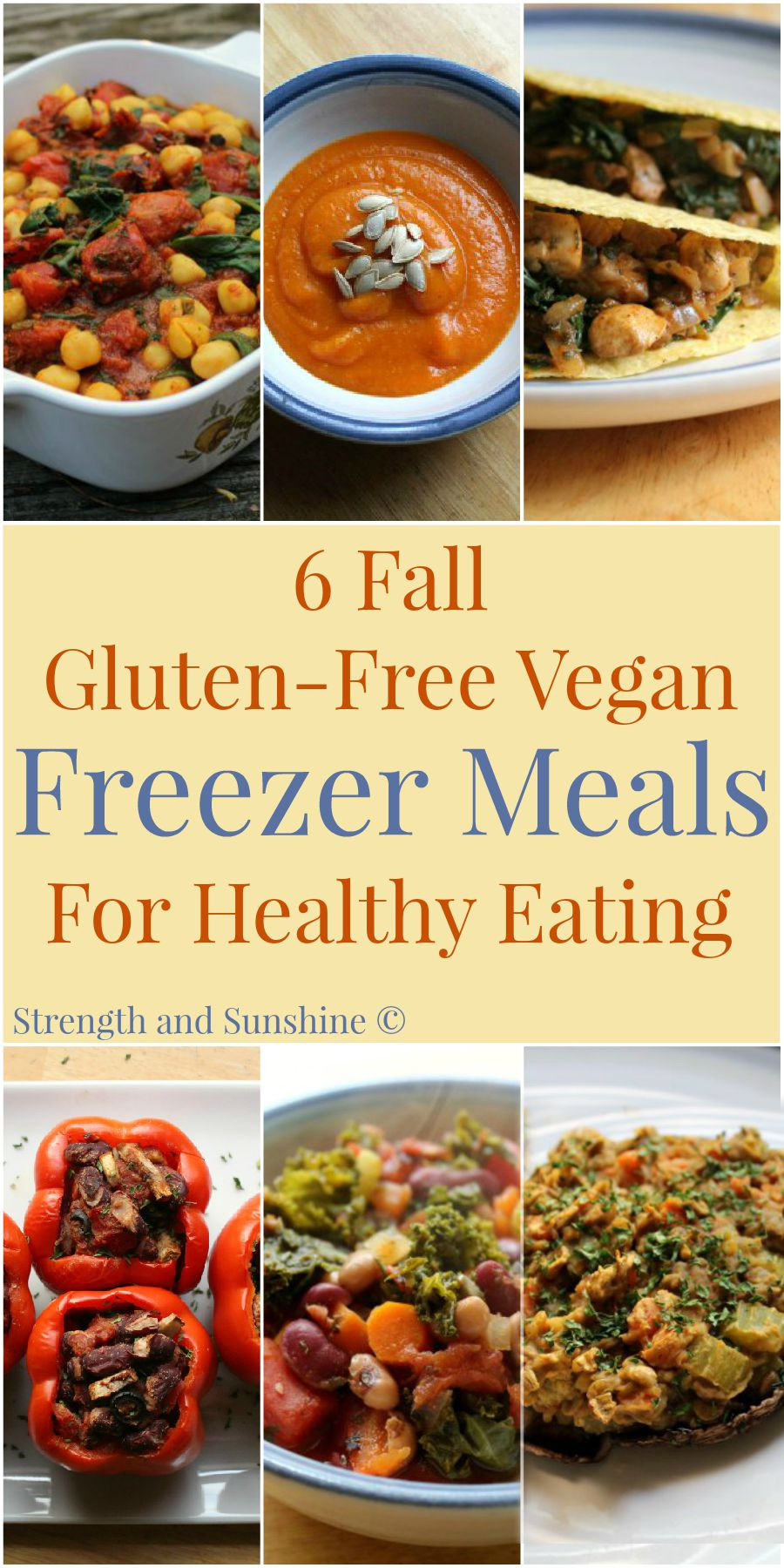 Healthy Gluten Free Recipes
 6 Fall Gluten Free Vegan Freezer Meals For Healthy Eating