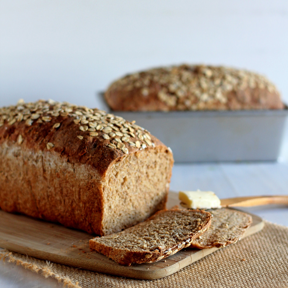 Healthy Grain Bread
 Whole Wheat Sandwich Bread with Oats