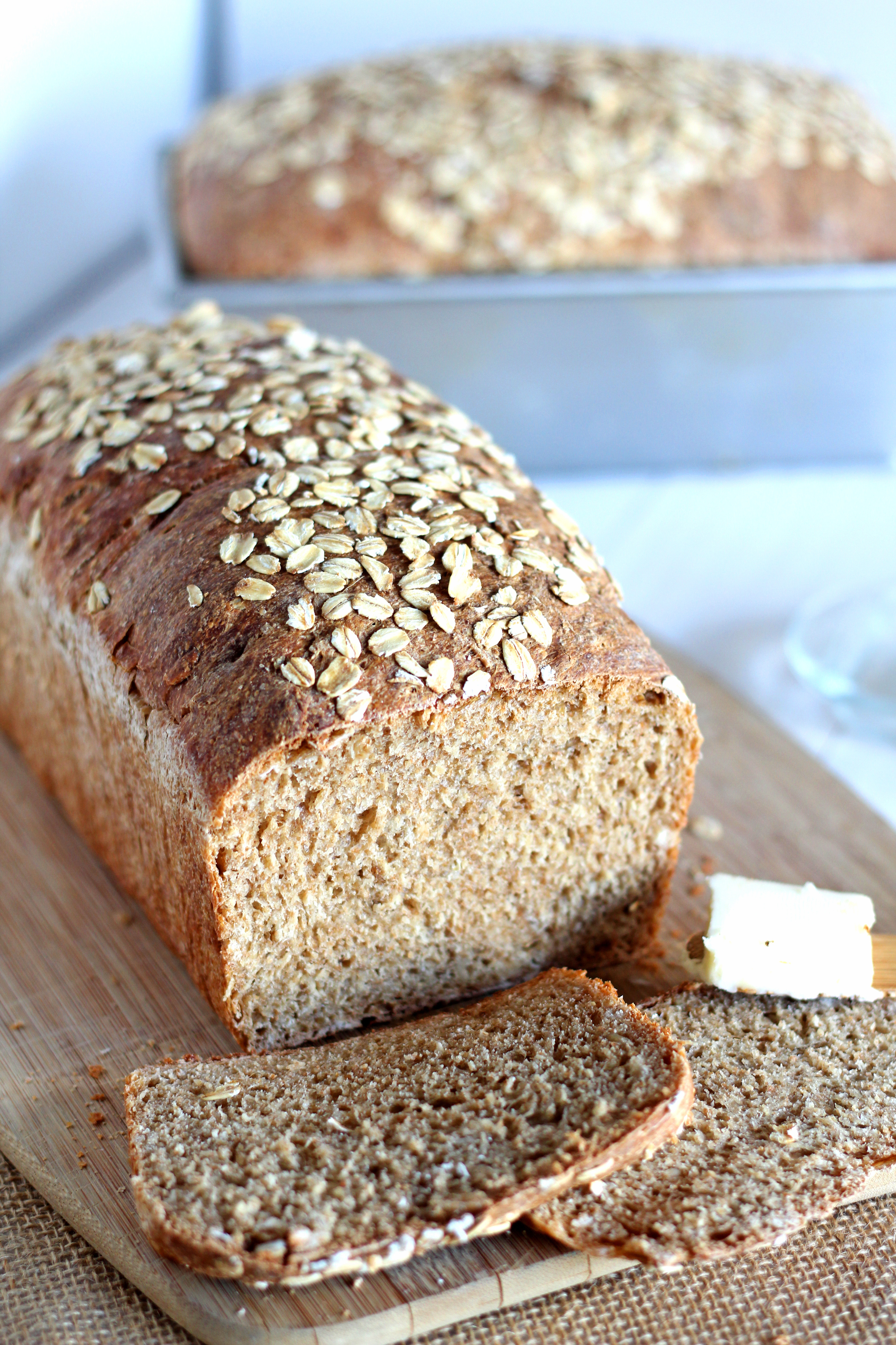 Healthy Grain Bread
 Whole Wheat Sandwich Bread with Oats