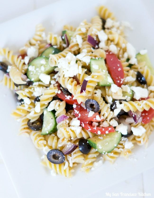 Healthy Greek Pasta Salad
 1000 ideas about Greek Pasta Salads on Pinterest