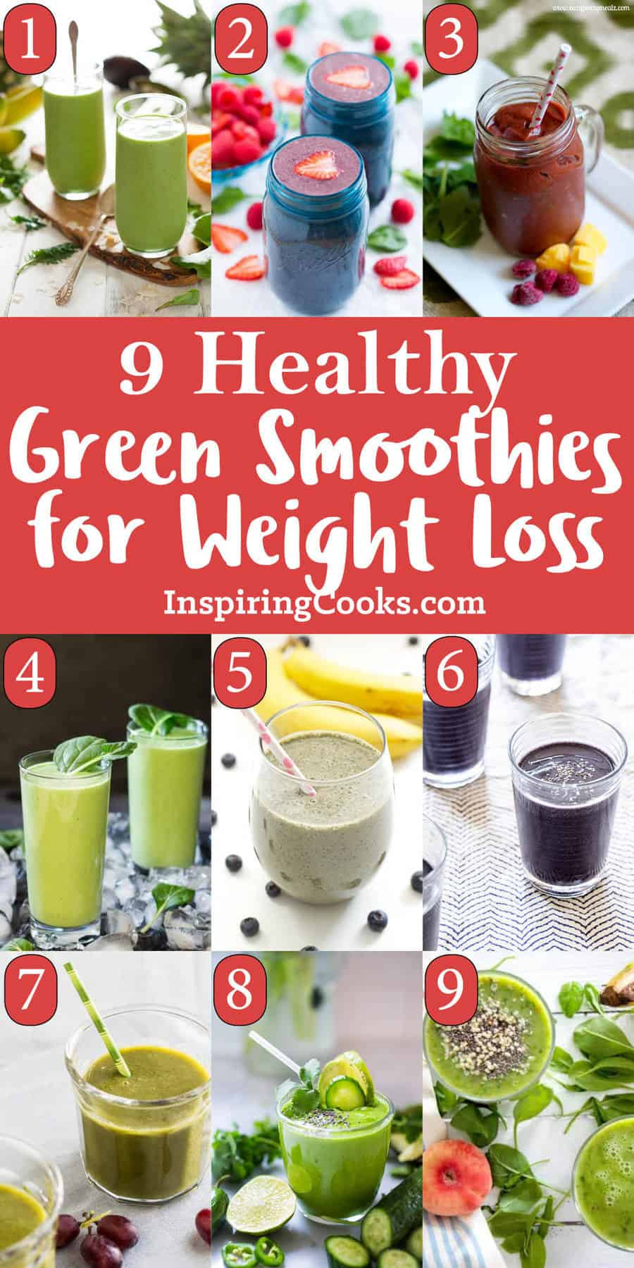 Healthy Green Smoothie Recipes For Weight Loss
 The Best 9 Healthy Green Smoothies for Weight Loss