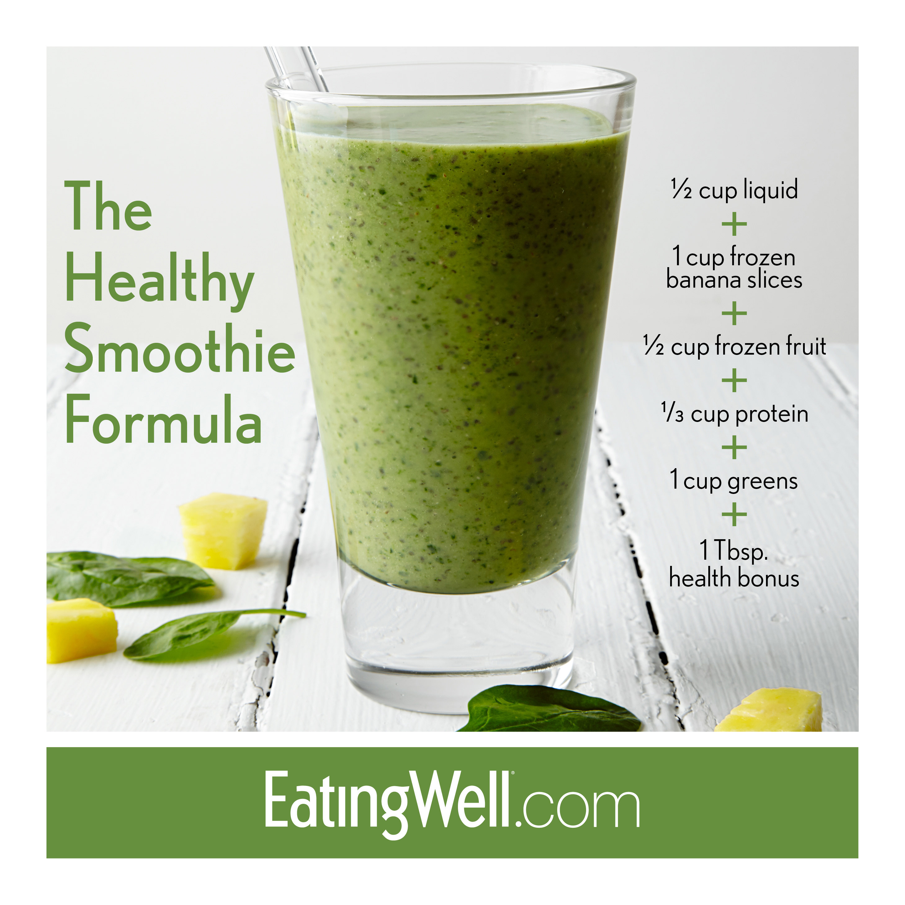 Healthy Green Smoothie Recipes
 The Ultimate Green Smoothie Recipe EatingWell