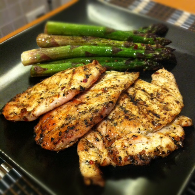 Healthy Grilled Dinners
 My Go To Healthy Dinner – Grilled Chicken and Asparagus