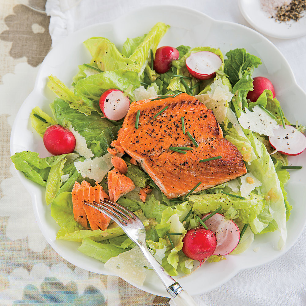 Healthy Grilled Salmon Salad Recipe
 Grilled Salmon Caesar Salad 33 Healthy Salad Recipes