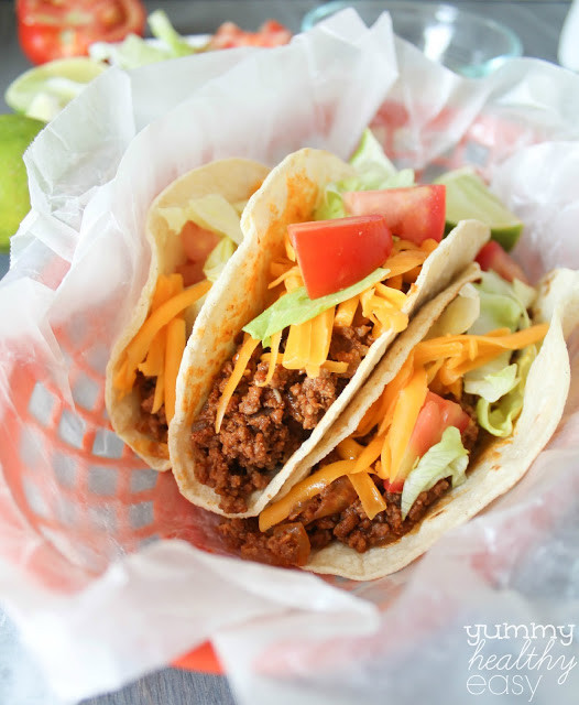 Healthy Ground Beef Tacos
 The Best Homemade Tacos Yummy Healthy Easy
