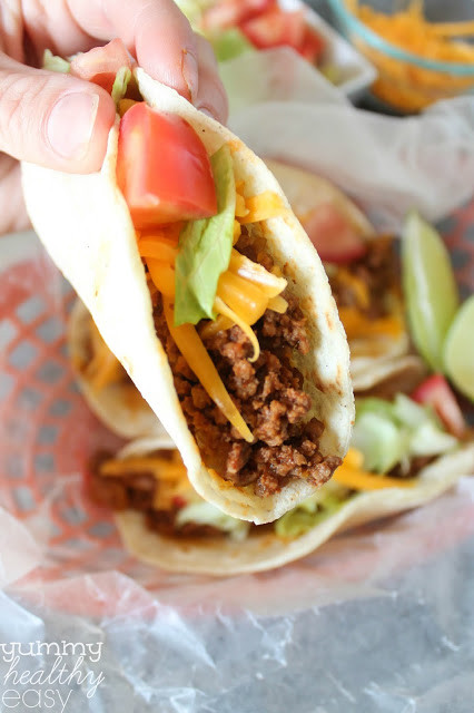 Healthy Ground Beef Tacos
 The Best Homemade Tacos Yummy Healthy Easy