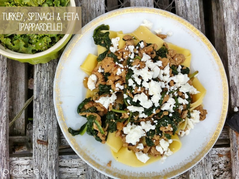 Healthy Ground Turkey Pasta Recipes
 Turkey Spinach & Feta Pappardelle [recipe] Picklee