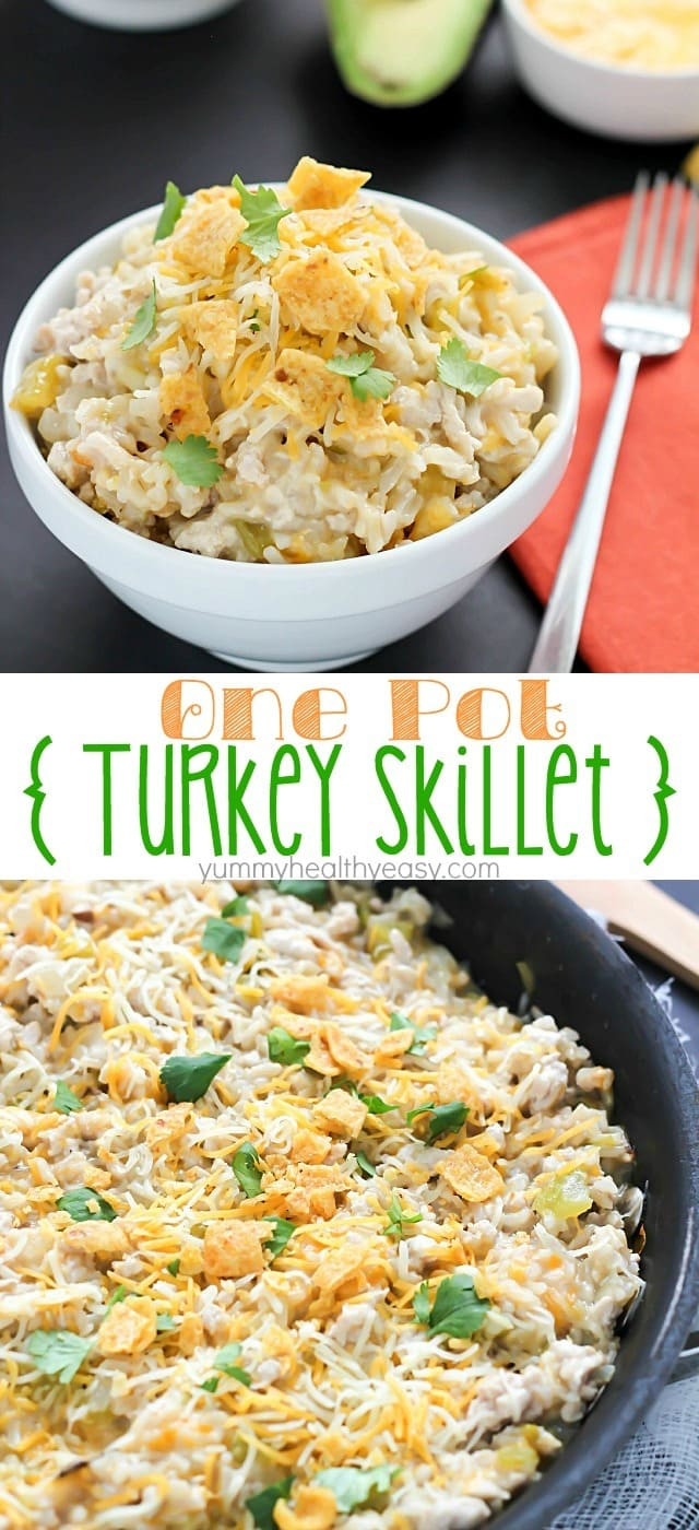 Healthy Ground Turkey Skillet Recipes
 e Pot Turkey Skillet Recipe Yummy Healthy Easy