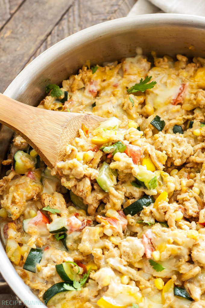Healthy Ground Turkey Skillet Recipes
 Southwest Turkey Ve able and Rice Skillet Recipe Runner
