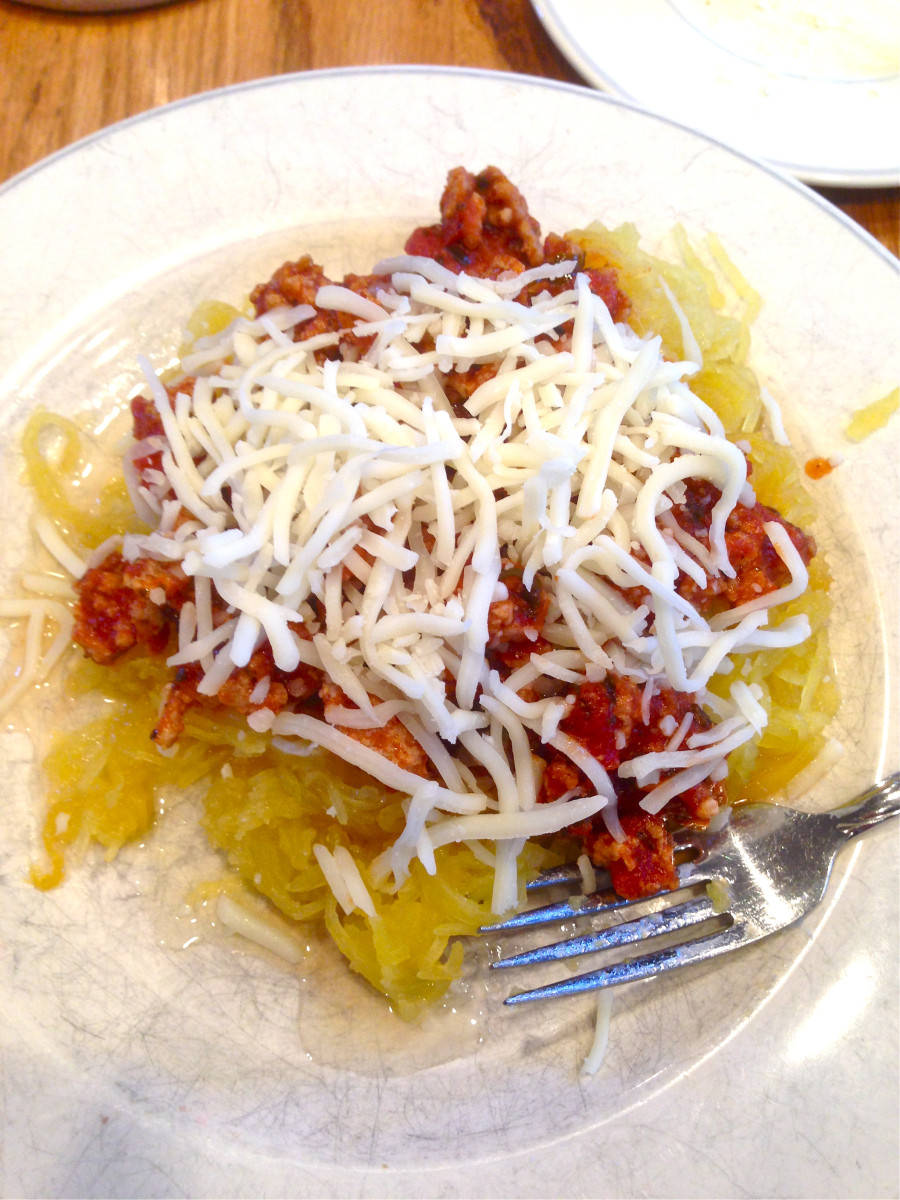 Healthy Ground Turkey Spaghetti Recipe
 Spaghetti Squash & ground turkey sauce