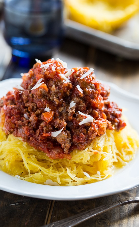 Healthy Ground Turkey Spaghetti Recipe
 Spaghetti Squash with Spicy Meat Sauce Spicy Southern