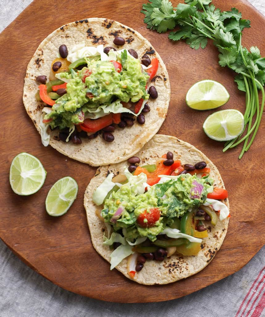 Healthy Guacamole Meals
 BLACK BEAN FAJITAS GUACAMOLE THE SIMPLE VEGANISTA