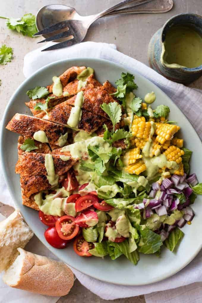 Healthy Guacamole Meals
 Chicken Salad with Avocado Dressing