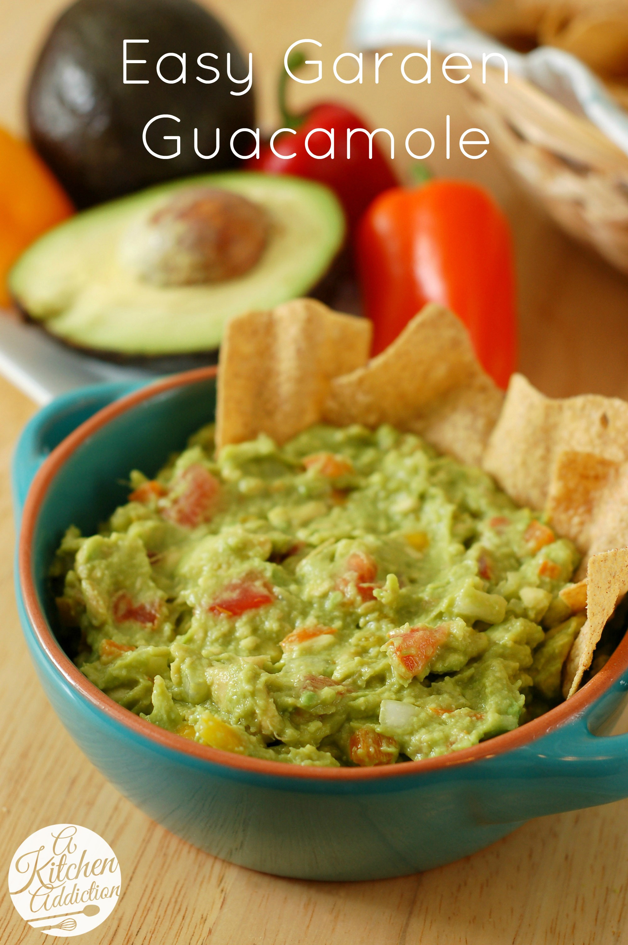 Healthy Guacamole Snacks
 Easy Garden Guacamole A Kitchen Addiction