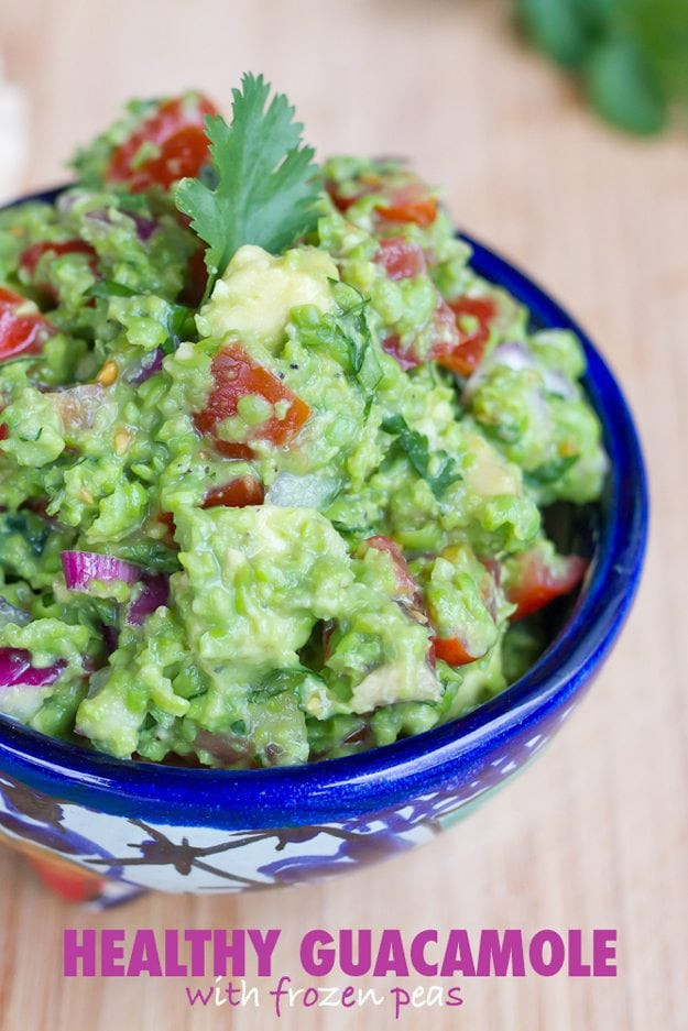 Healthy Guacamole Snacks
 Healthy Guacamole with Frozen Peas