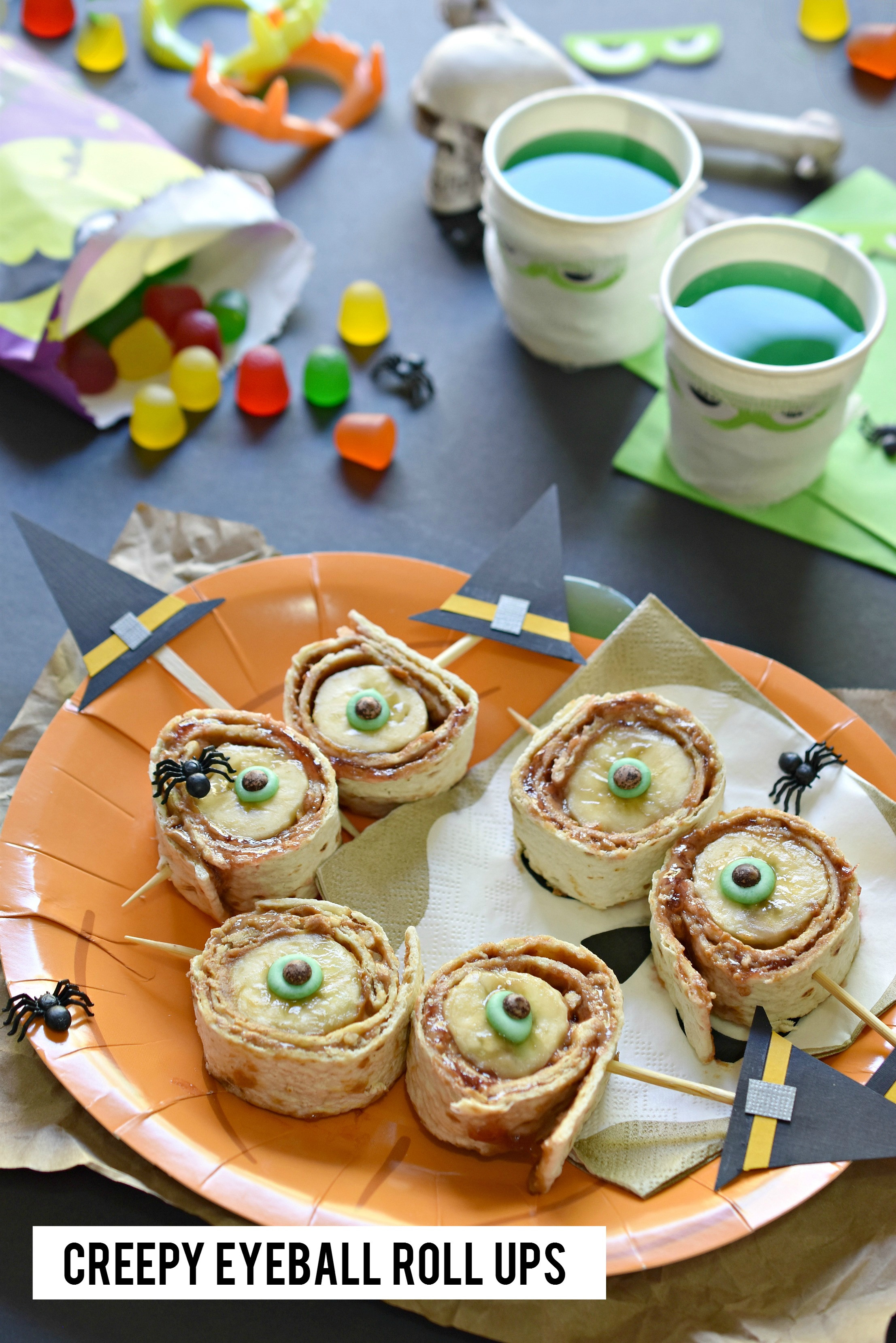 Healthy Halloween Appetizers
 Creepy Eyeball Roll Ups Fork and Beans Healthy Kids